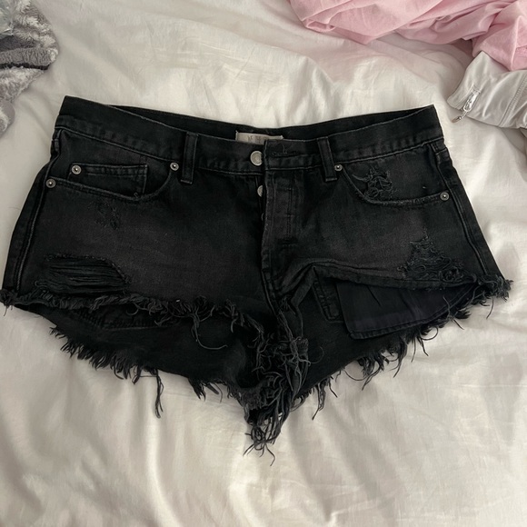 free people denim shorts - Picture 1 of 3